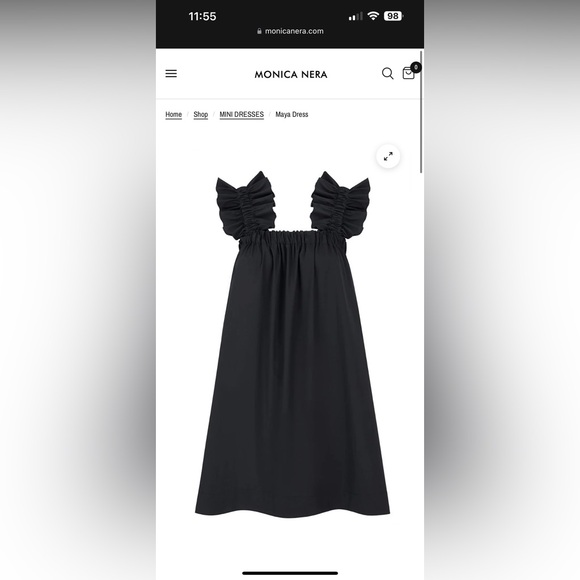 Monica Nera purple Maya dress - Picture 5 of 7